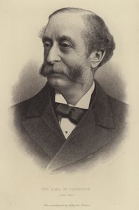 The Earl of Carnarvon, died 1890 by English School